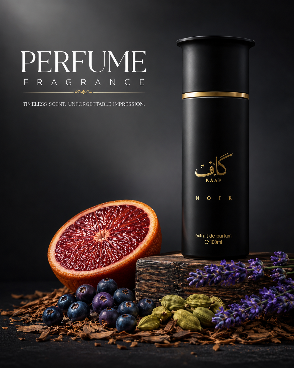 Ahmed Al Maghribi Kaaf Noir Extrait De Parfum 100ml For Man & Woman image 4