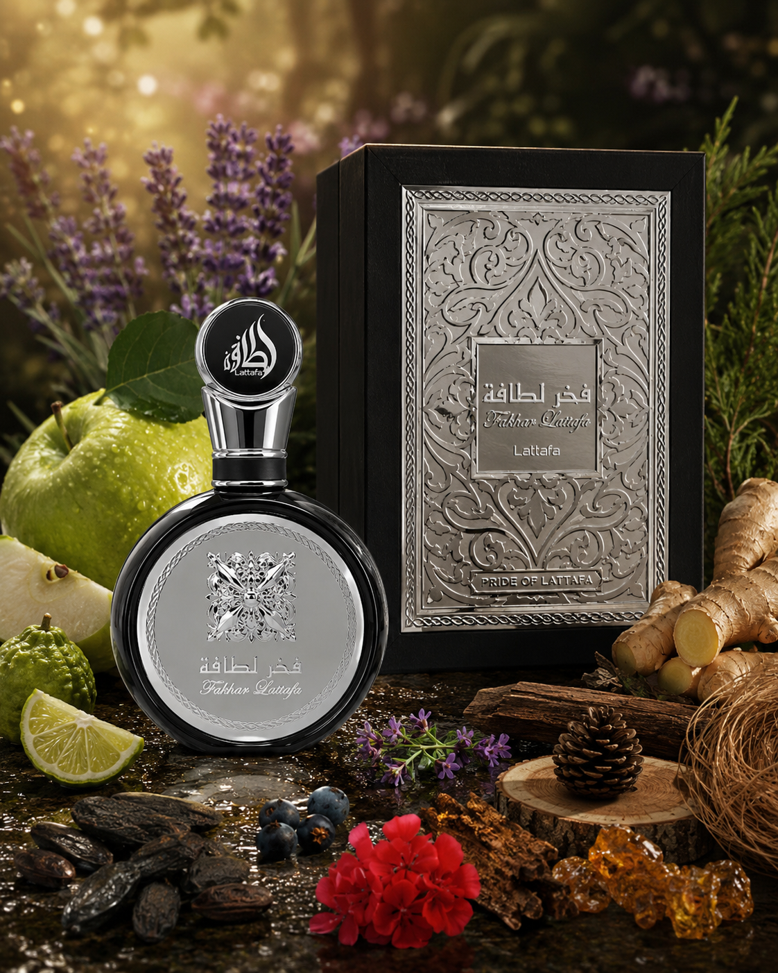 Lattafa Fakhar Eau De Parfum For Men 100ml by Lattafa perfume bottle