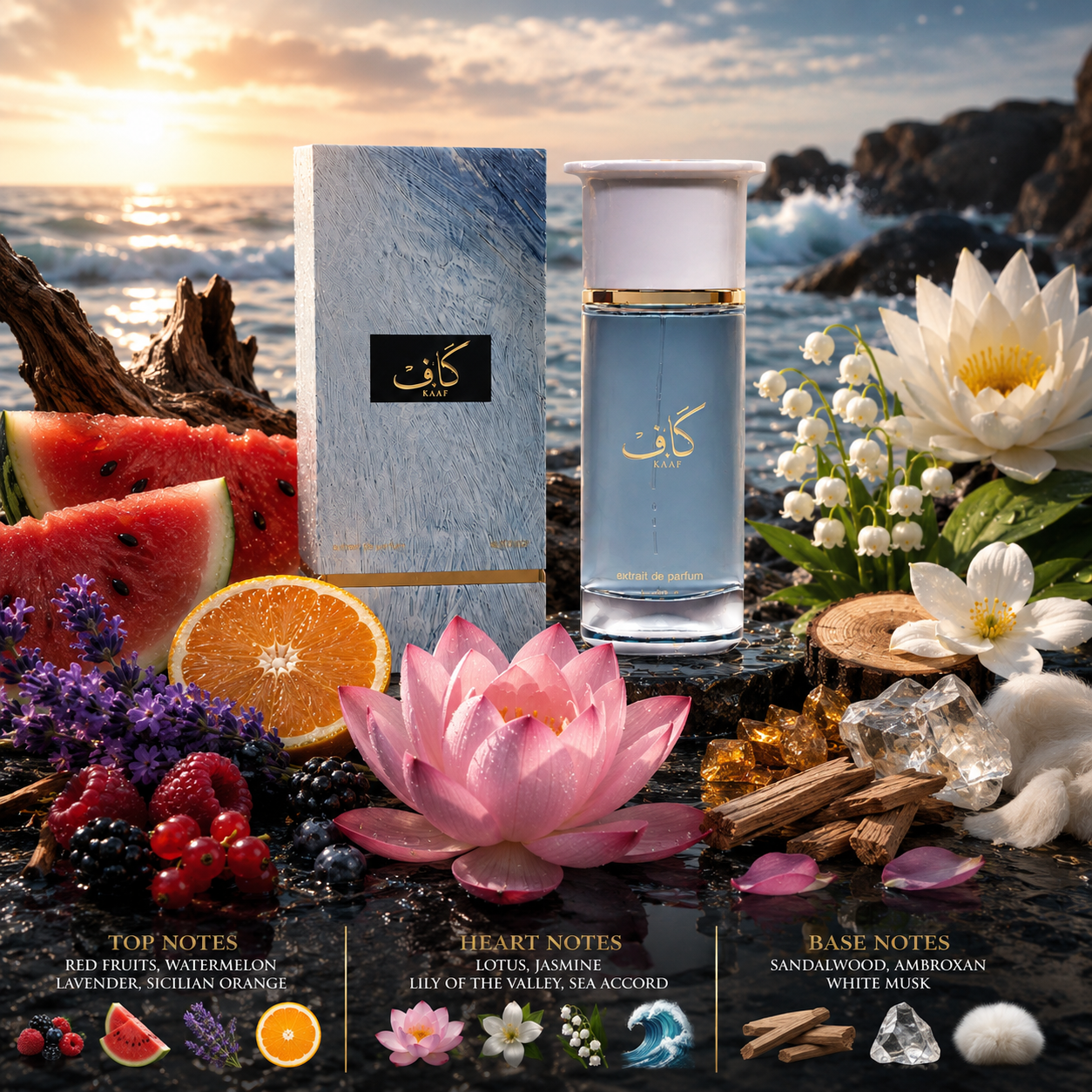Ahmed Al Maghribi Kaaf Extrait De Parfum 100ml For Men & Women image 2